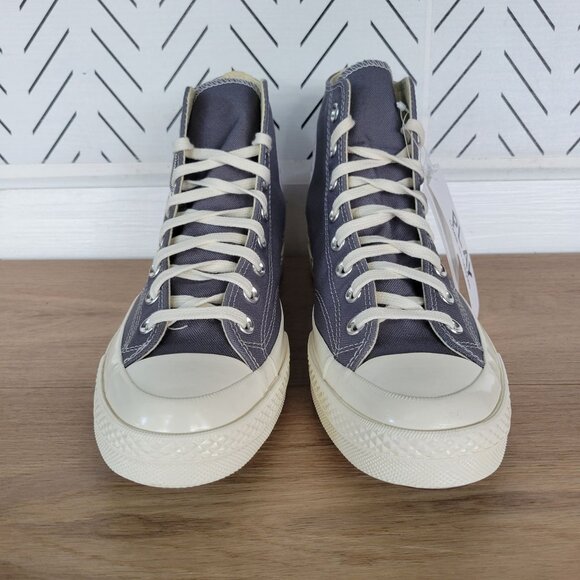 Comme Des Garçons Play Hearts Converse Chuck 70 Hi Women Shoes 10.5 Gray 171847C - Picture 5 of 11